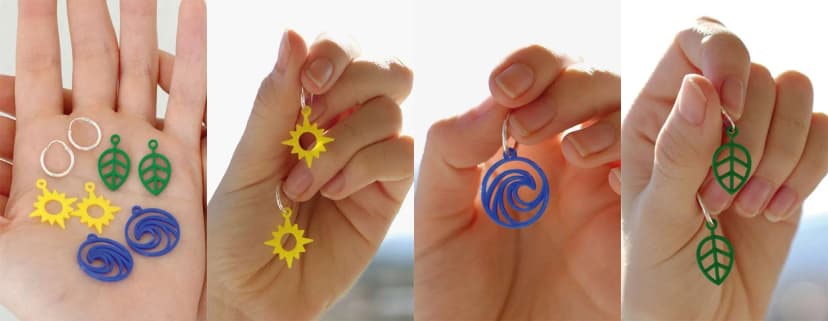 Nacen los Pendientes Biodegradables con la Impresión 3D