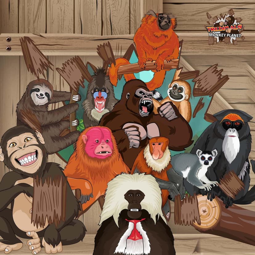 Tredimals Monkey Planet