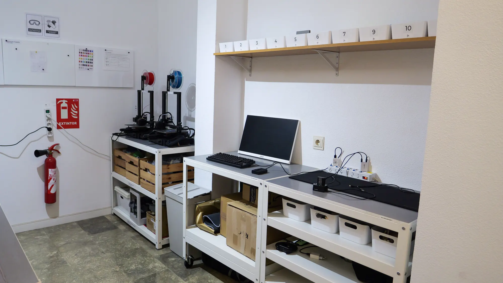 Impresoras 3D en el taller de Nebular Murcia