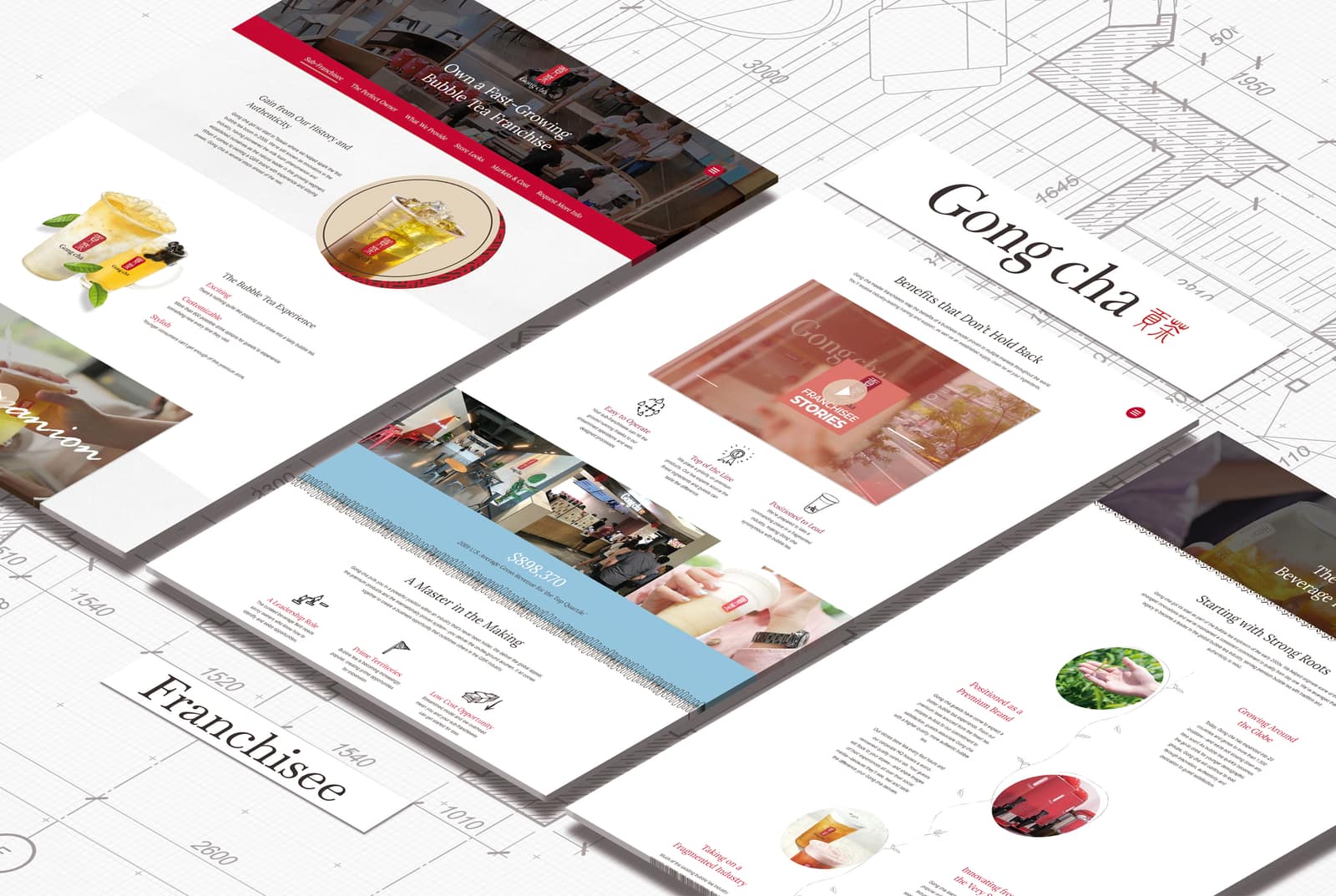 Gong cha Bubble Tea, imagen del proyecto