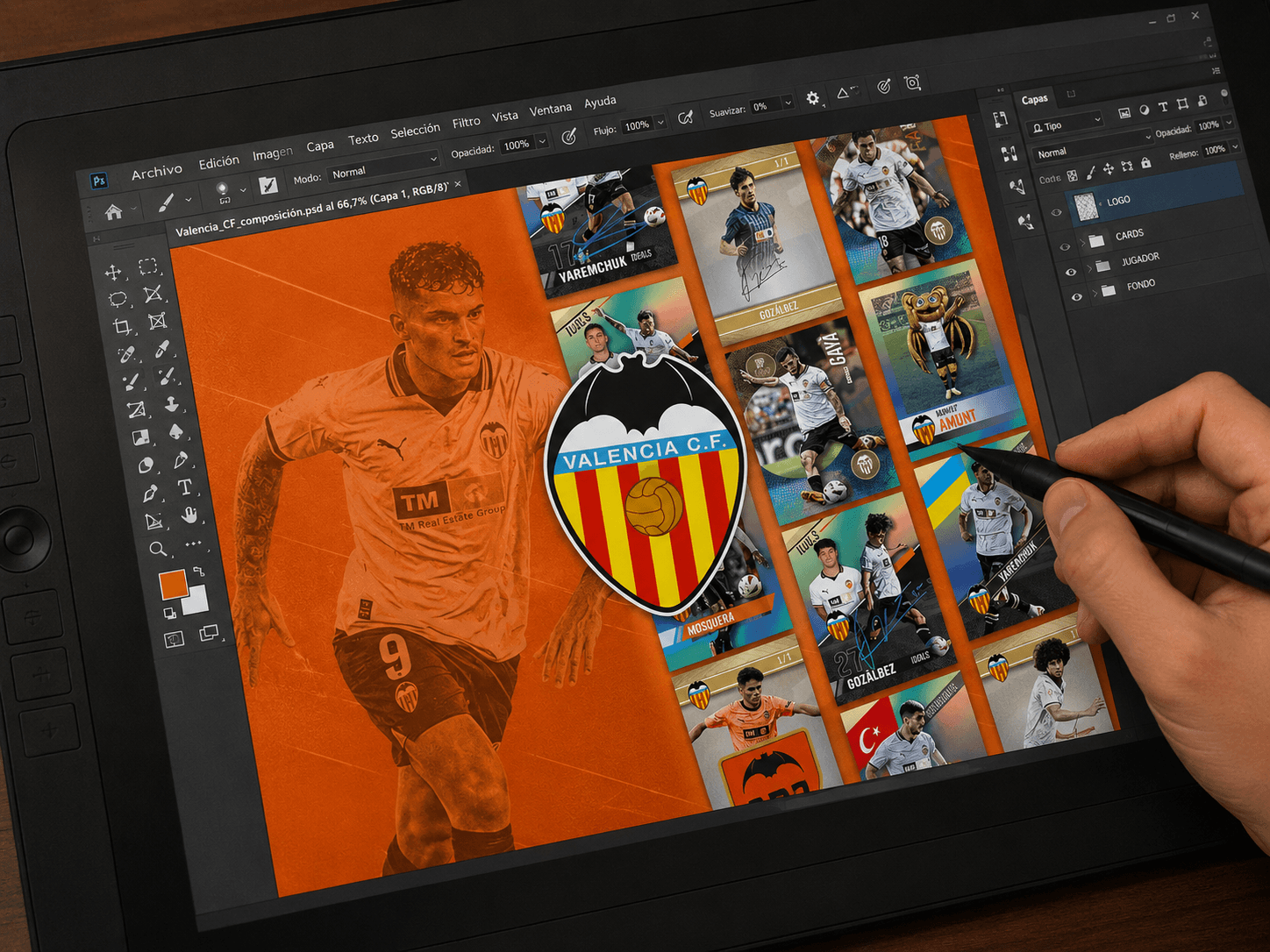 Valencia CF – Producto licenciado, imagen del proyecto