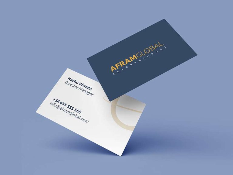 Web + Logotipo de Afram Global
